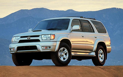 In this photo, there is a 2000 - 2002 Toyota 4Runner TRD Supercharged SUV Sport Utility Vehicle.